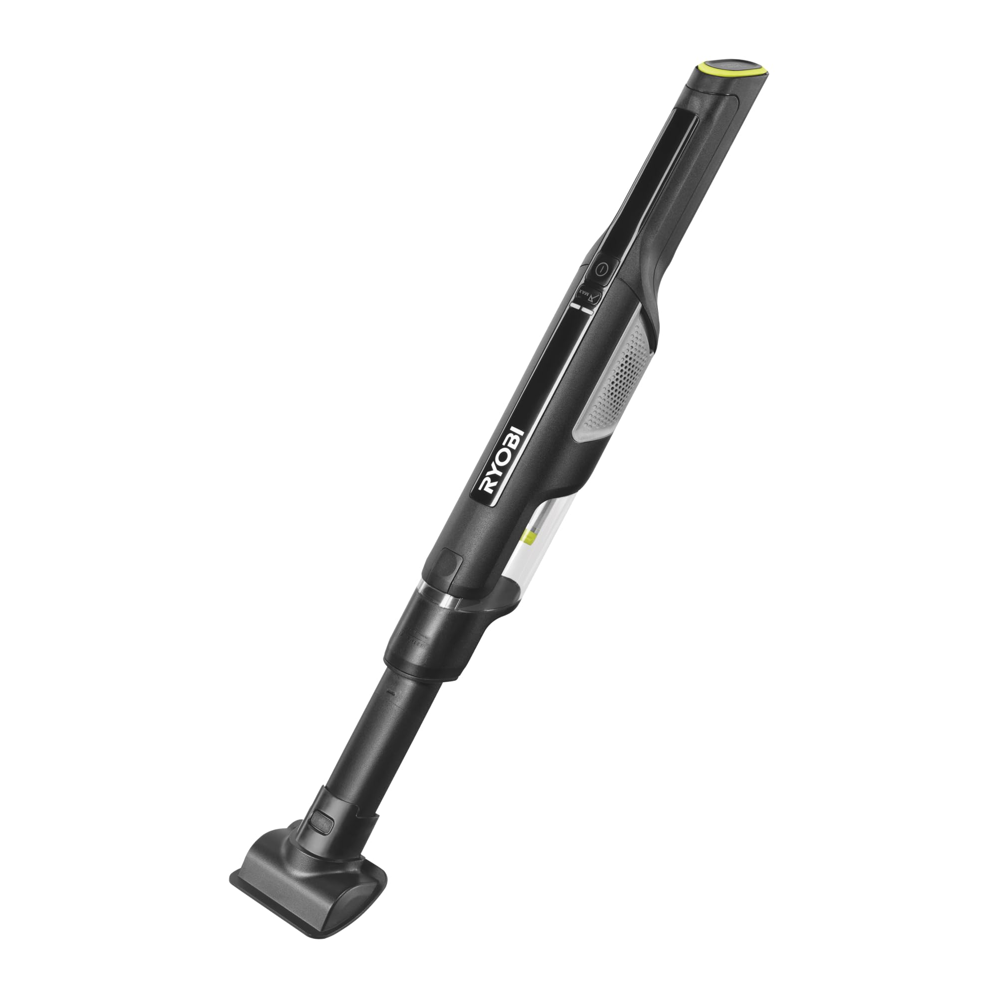 RYOBI Aspirateur à Main USB Lithium™ Brushless – Nettoyage canapé, Voiture et Petits espaces – Station de Recharge + 2 Batteries 2,0 Ah incluses – RHV44-220G