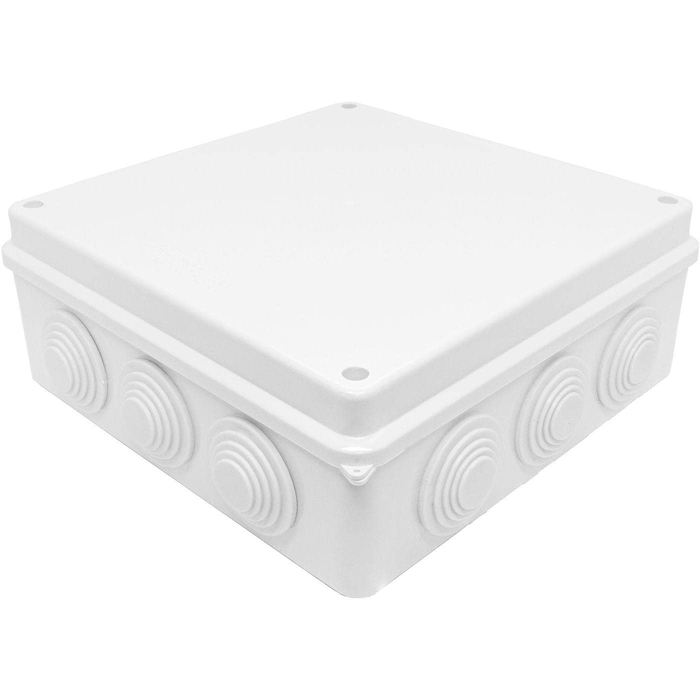 Junction box Surface-mounted IP65 200x200x80mm 12 Openings Junction box Waterproof White Junction socket Terminal