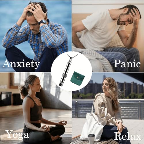 Anxiety Necklace-Breathing Necklace,Quit Smoking Necklace,Necklace for Meditation,Mindfulness Tool for Breathwork, Stress Relief Necklace,Stress Relief Gift for Men and Women - Image 6