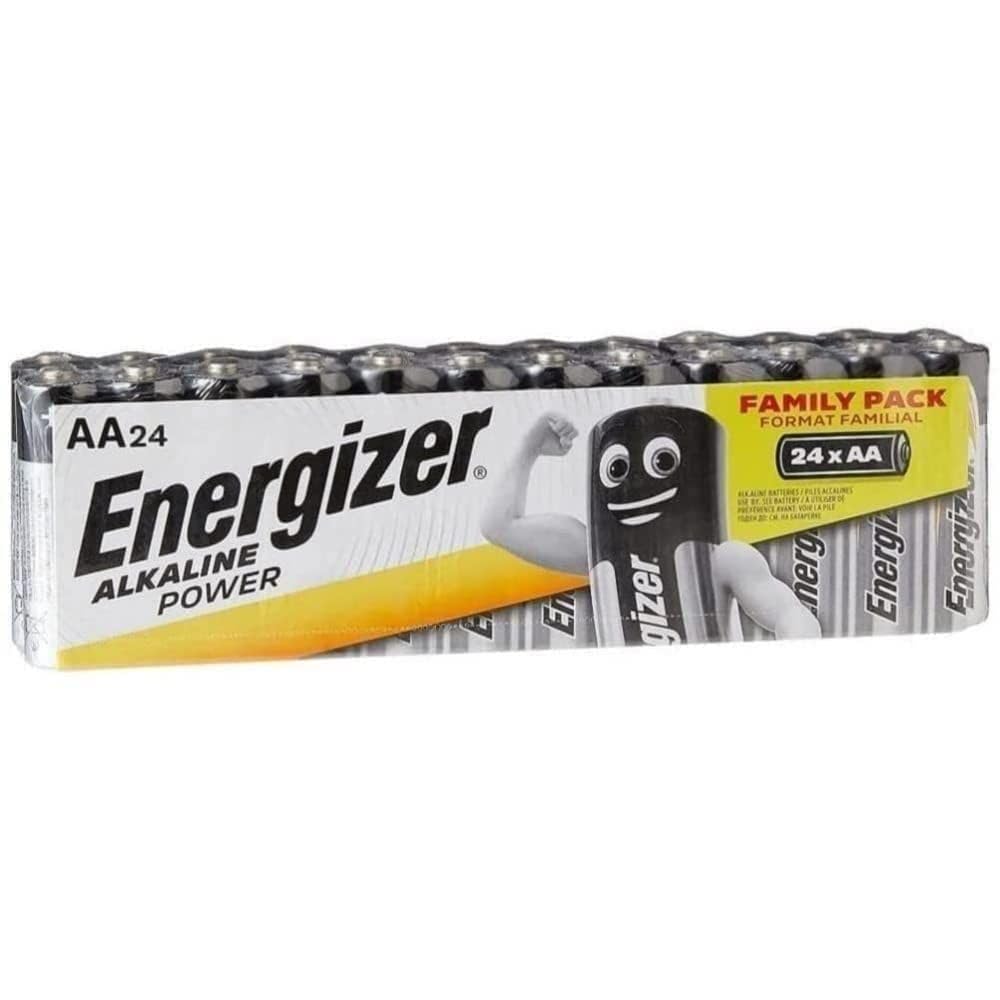 Energizer AA Batteries, Alkaline Power Double A Batteries, 24 Pack