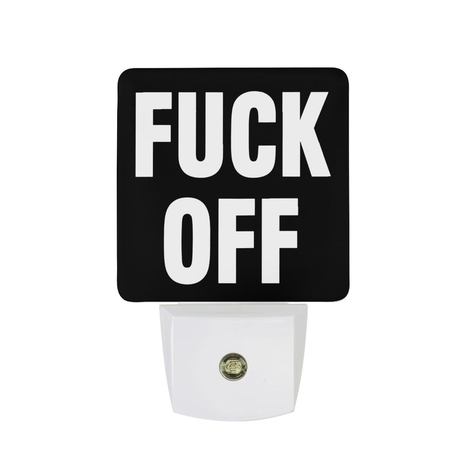 Nqrxadcrt Style Fuck-Off Night Light Plug In Wall Lights Bedside Lamp Bedrooms Home Hallways Decoration