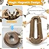 CreoMorphix 2Pcs Upgraded Kitty Kurlz Twisty Paws Cat Toy, Magnetic Kitty Curls Cat Scratcher, Kitty Kurls Cat Toys for Indoor Cats with Bell Balls, Stress Relief & Furniture Protection #1