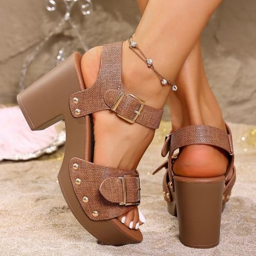 Women's Sayer Faux Wood Sandal +Comfort Foam & LiteSole Technology Womens Dress Sandals for Wedding3