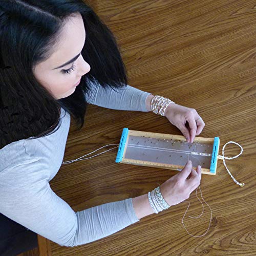 TRULOOM Easy DIY Jewelry Loom for Creating Endless Wrap Bracelets, Chokers, Bead Weaving and More. Quality Designer Glass and Stone Bead Kit Included. Ceate Your own Boutique Style Jewelry!