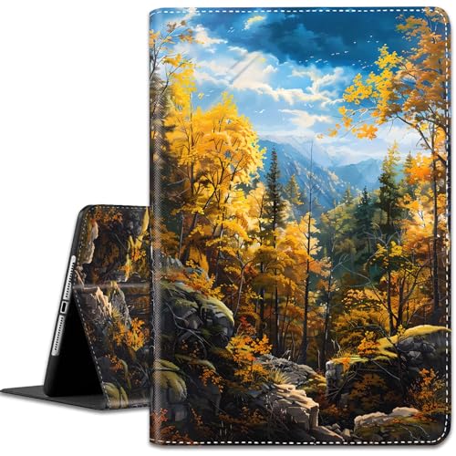 Case for iPad 10th Generation 2022 10.9 Inch, Multi-Angle PU Leather Holder Cover with Automatic Sleep/Wake Function for iPad 10th Gen 10.9 inch 2022, Mountain Forest by VSHSEEOM - Used condition - US$8.07
