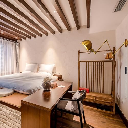 Lámpara de pared extensible articulada de luz LED cálida decorativa 3