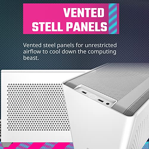 Image of Cooler Master NR200 White SFF Small Form Factor Mini-ITX Case & Gigabyte A520I AC