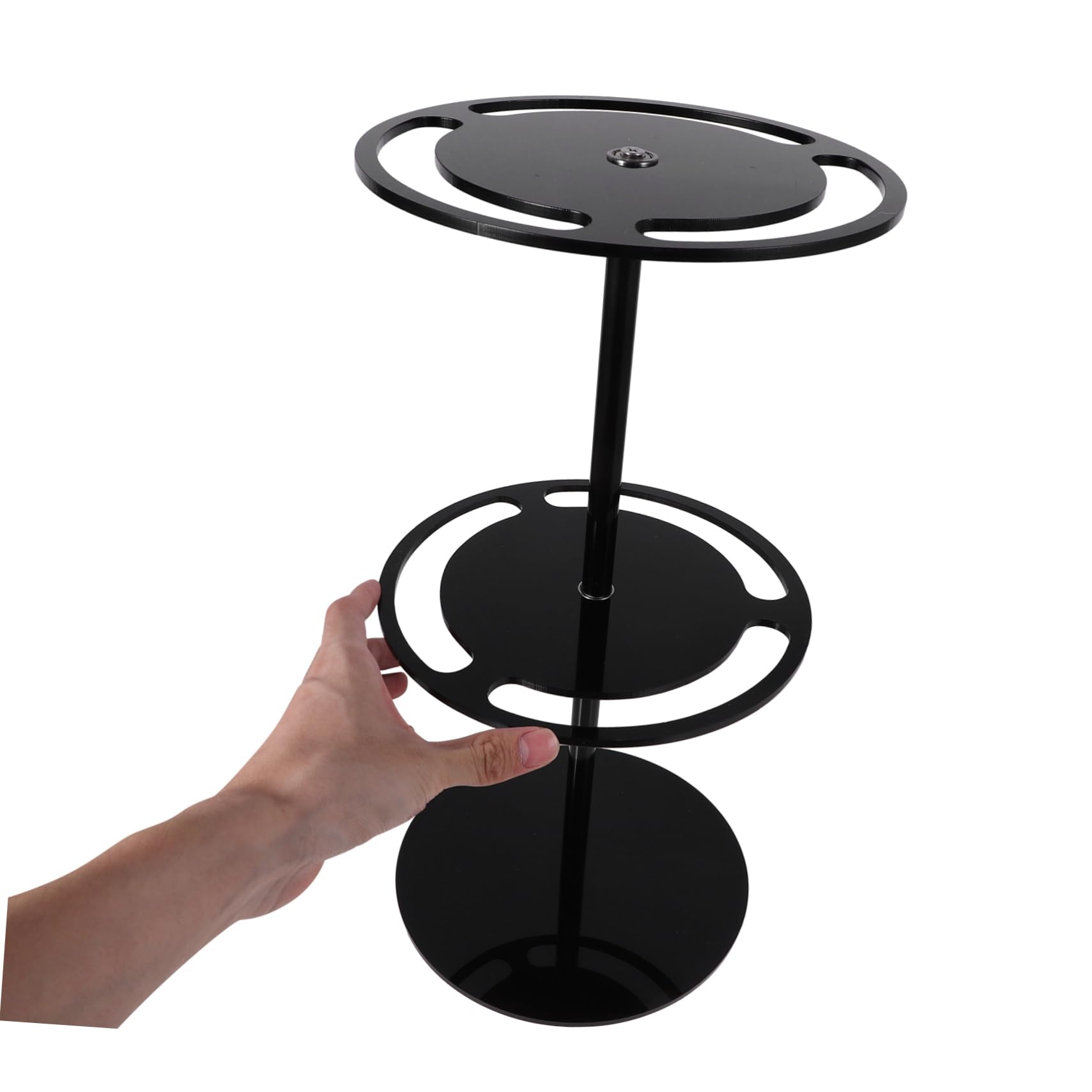 Espositore Nero Rotante Occhiali da in Acrilico Sole Display da Tavolo | Doppio Livello, Base Stabile Anti-ribaltamento, Festa Estiva per Vetrina e Banco