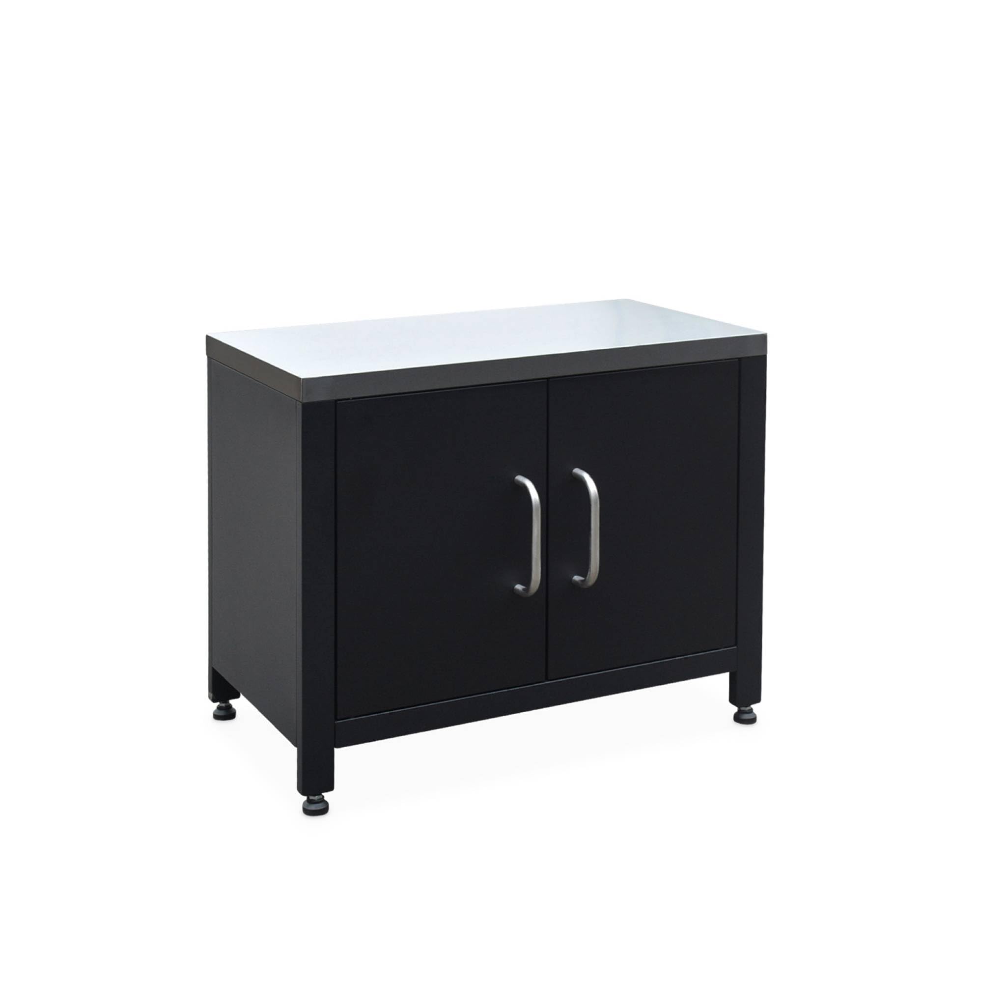 sweeek - Meuble de cuisine extérieure en acier L80cm