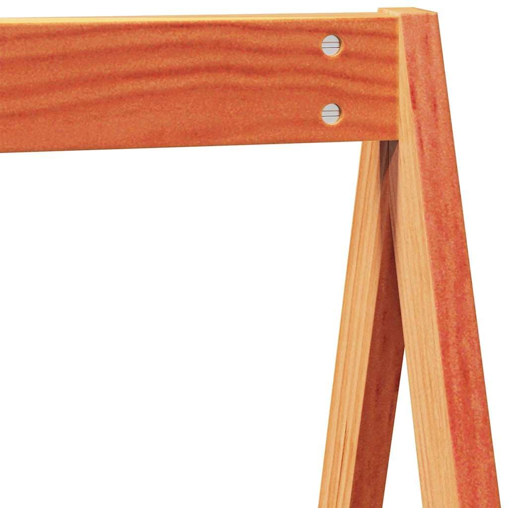 Techo para cuna de madera maciza de pino marrón cera, 209 x 95,5 x 88 cm, accesorios de cama para habitación infantil, accesorios de marco de cama, dormitorio, cama, montaje, estabilización