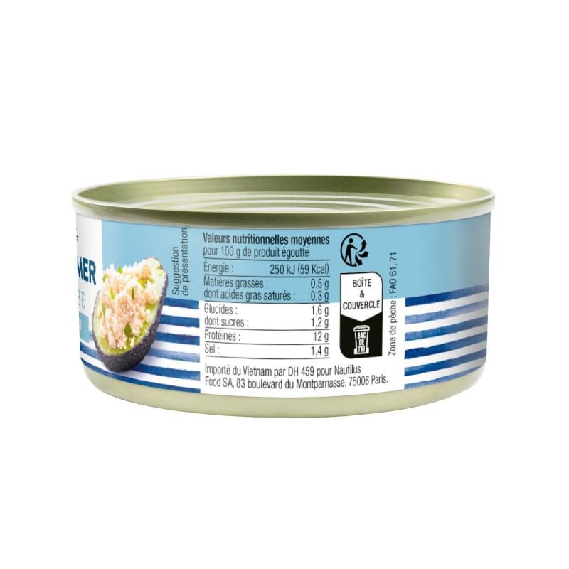 Côte Mer Délice de Crabe de la Mer du Nord 105g - Savourez la Fraîcheur de la Mer en Conserve - Spécialité de Poisson Prête à Déguster - Le Lot De 3