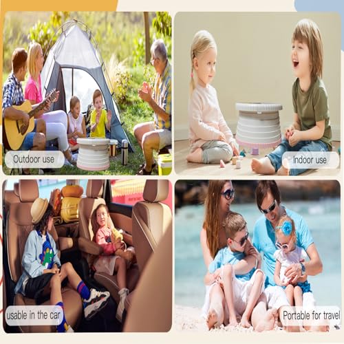 sunnysmile portable toilet for kidsportable potty seat for toddler traveltravel potty with travel bag applicable to camping indooroutdoor use includes 75 replacement bags