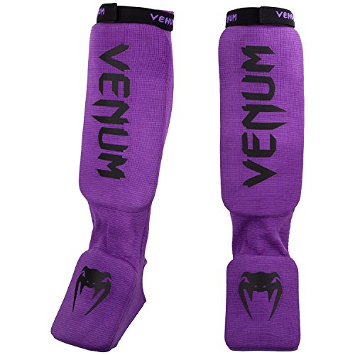Venum Kontact Shinguards, Purple, One Size