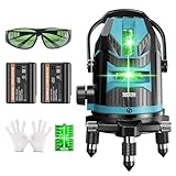 【2026最新改良】SEESII レーザー墨出し器 グリーンレーザー 5ライン 水平器レーザー 墨出し器 5線6点 2個大容量バッテリー 収納箱付き レーザーレベル 三脚 屋外 小型 回転レーザー線 自動補正 高輝度 高出力 軽量作業 IP54防水 タイルの張替え 建設 建築 DIYなど 型番L5-B1