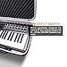 LTGEM EVA Hard Case for M-Audio Oxygen Pro 25 – 25 Key USB MIDI Keyboard Controller - Protective Carrying Storage Bag (Sale Case Only)