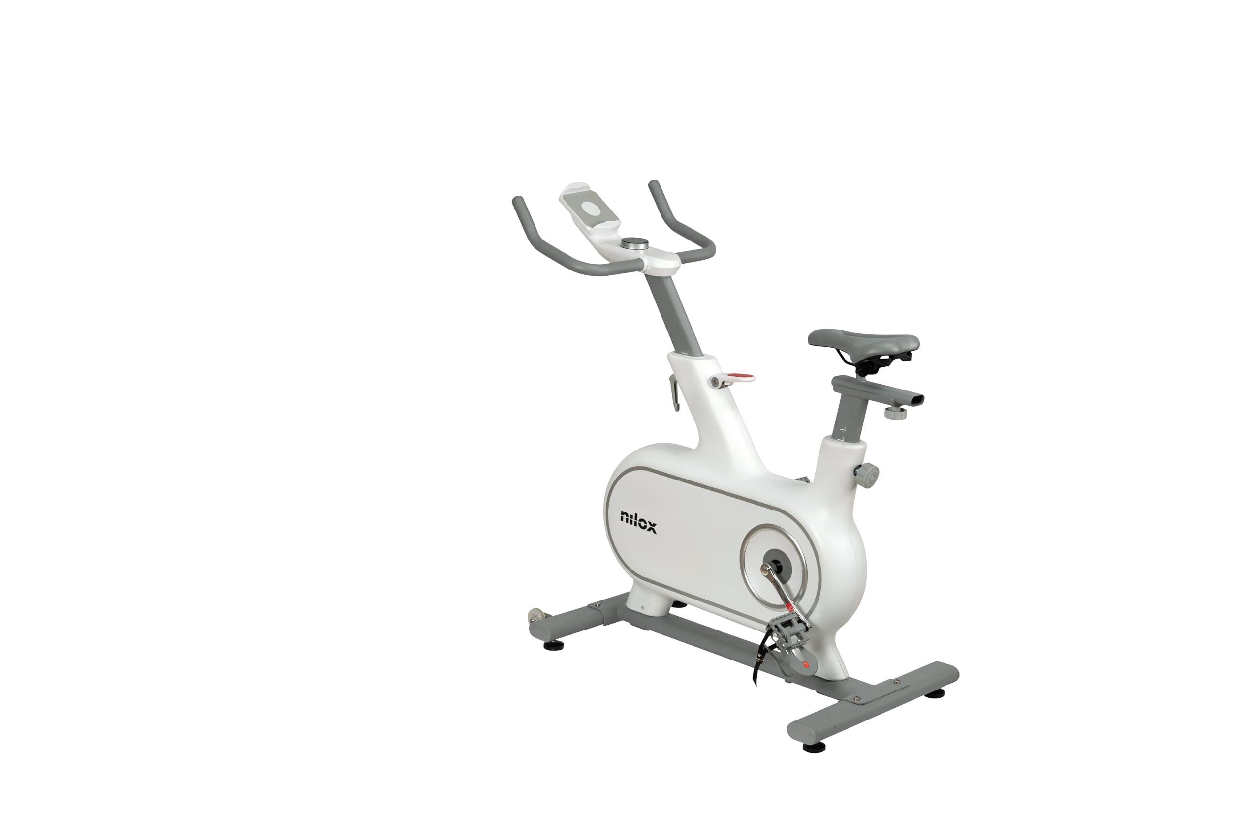Nilox Indoor Bike XB1, Cyclette da Casa con 24 Livelli di Resistenza, Freni Magnetici, Volano da 6 kg, Supporto per Display, Smart Selector e Facile da Spostare per Home Fitness