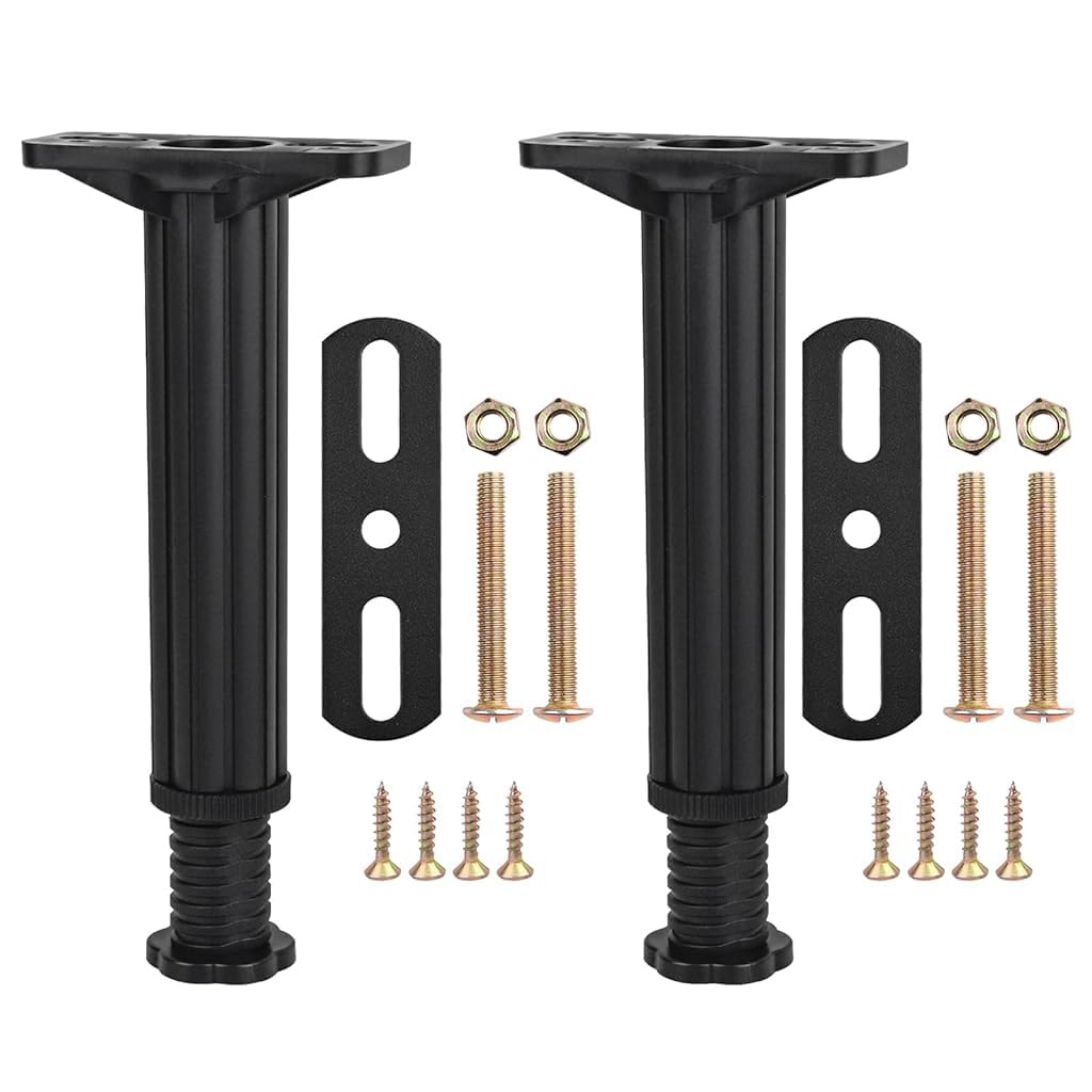 Serplex® 2Pcs ABS Bed Support Legs Replacement Bed Frame Legs Heavy Duty Adjustable Height 7.6"-12.5" Bed Legs Furniture Support Legs Replacement for Bed Frame, Furnitures, with Screw Packs (B0D297W7HC) Amazon Price History, Amazon Price Tracker