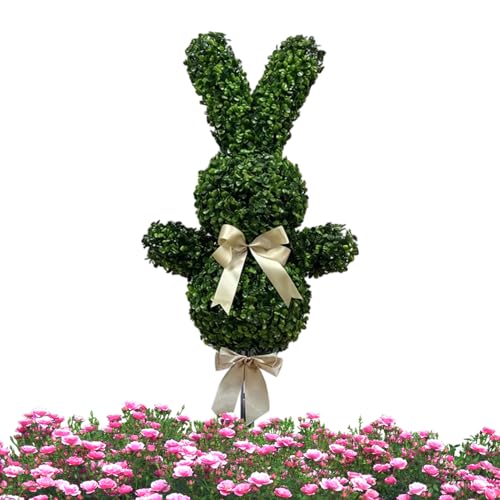 Plante de lapin vert artificiel pour aménagement de terrasse et de patio