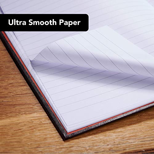 Black N' Red Notebooks, Casebound, Hardcover, 11-3/4" X 8-1/4", Large, 96 Ruled Sheets, 3-Pack (73601) #TOP1