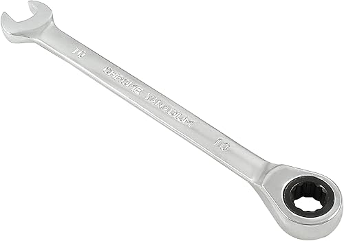 Llave combinada de trinquete de 0.394 in, llave de trinquete métrica de 72 dientes SAE 12 puntos de trinquete de caja terminada herramientas