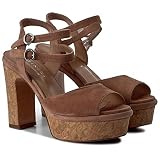  Twin Set - Zapatos de Vestir de Ante para Mujer Nudo Scuro Size: 39