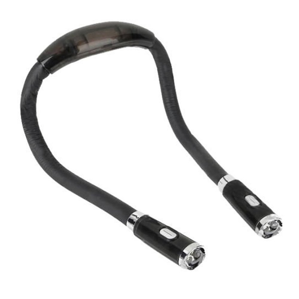 Kasstino Multi-Functional Flexible Huglight HandsFree Neck Reading Book LED Light hug light (Black)