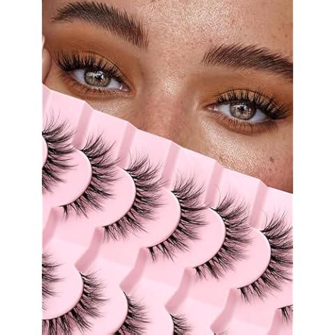 Siligli Wispy Natural Cat Eye Lashes 15mm Cover