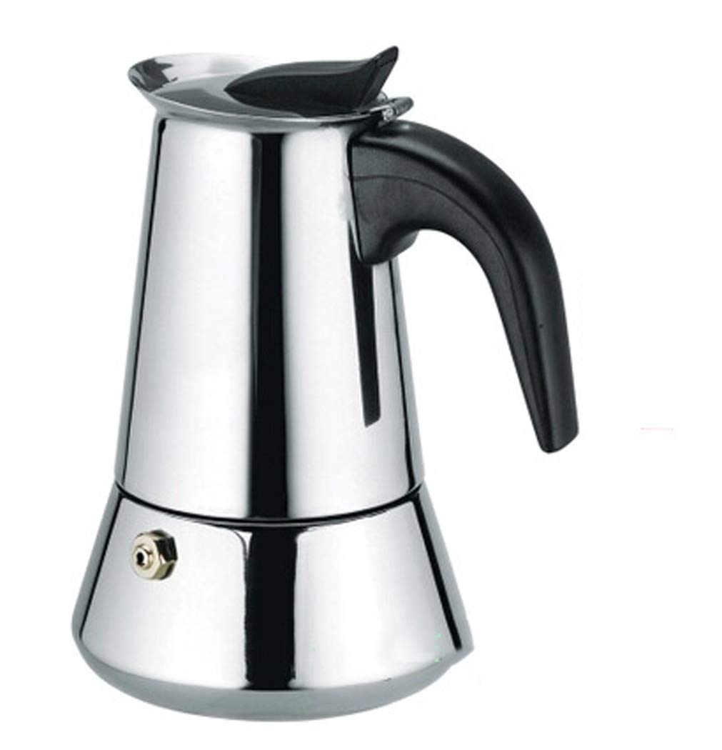 ZJRHM Coffee Maker Espresso Coffee Maker Coffee Pot with Coffee Percolator Stainless Steel Coffee Set Multifunction One Pot for Two Uses Coffee And Make Tea for Cookers,300ml
