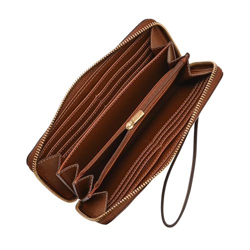 Image of Fossil Women's Lennox Zip Continental Wallet, Patchwork