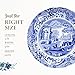 Spode Blue Italian Luncheon Plates | Set of 4 | 9-Inch | Made of Earthenware | Dinner, Salad, and Appetizer Plate | Serving Plate | Dishwasher Safe | Made in England