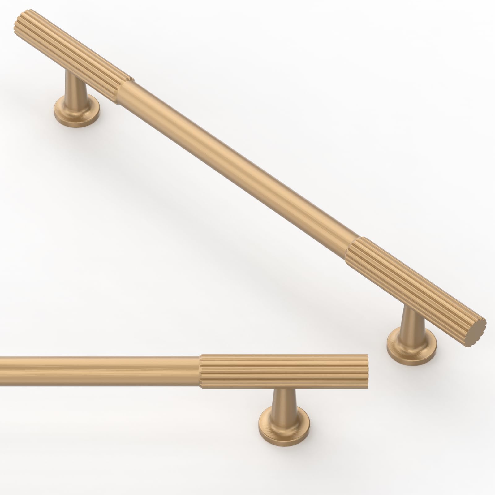 10 Pack Brushed Gold Cabinet Pulls 5 Inch(128mm) Kitchen Cabinet Handles Solid Zinc Alloy Cabinet Hardware Drawer Pulls — Amazon image 19