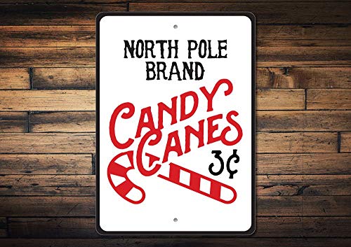 C-US-lmf379581 - Cartel de Bastones de Caramelo para decoración del Polo Norte