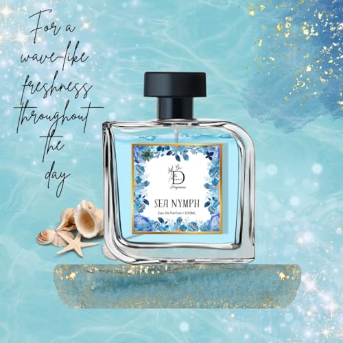 Image of Dionii SEA NYMPH Womens Eau De Parfum Perfume | Long Lasting Aquatic Fragrance With Lilac & Damask Rose, 100 ML