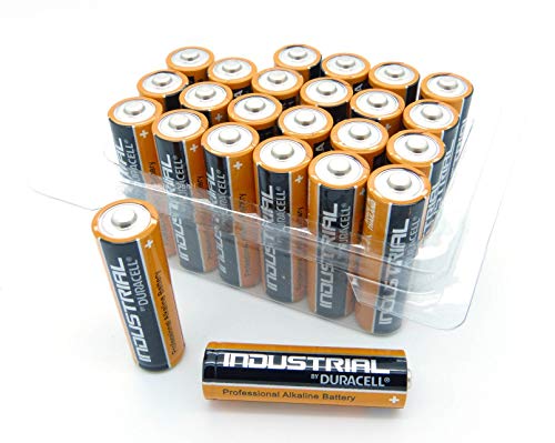 Duracell Industrial Mignon AA - Batterie alcaline 400 MN1500, confezione da 24