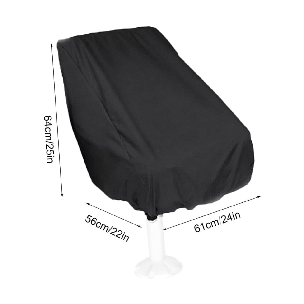 MUELODSIC Captains Boat Seat Cover Yacht Protective Cover for Outdoor Use Easy Installation Lightweight Design Fits Boat Bench Chair for Pontoon