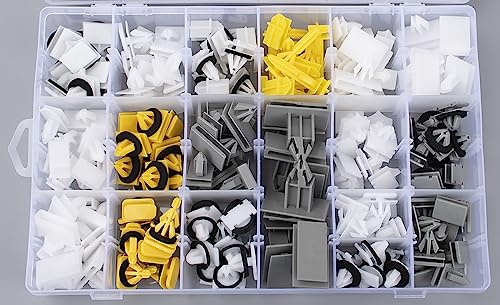 OAUTOO 178pcs Body Side & Exterior Trim Rocker Molding Clips Assortment for GM Buick Cadillac Chevy GMC