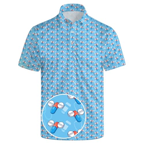 Skynora Funny Pills Golf Polo