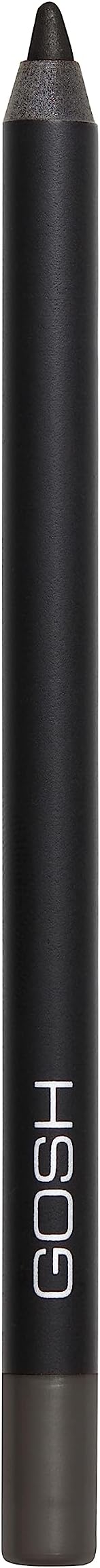GOSH Eyeliner "Velvet Touch" I Waterproof Eyeliner & Kajal I Soft & Creamy Eye Pencil I Highly Pigmented, Longlasting & Transferproof I Vitamin E & Jojoba Oil I Vegan & Perfume-free I Hypnotic Grey