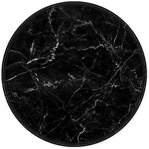ITNRSIIET Mouse Pad with Stitched Edge, Mouse Mat Premium-Textured, Waterproof, Non-Slip Rubber Base Round Mousepad for Laptop Computer PC Office, Cute Design Desk Accessories, Modern Marbling