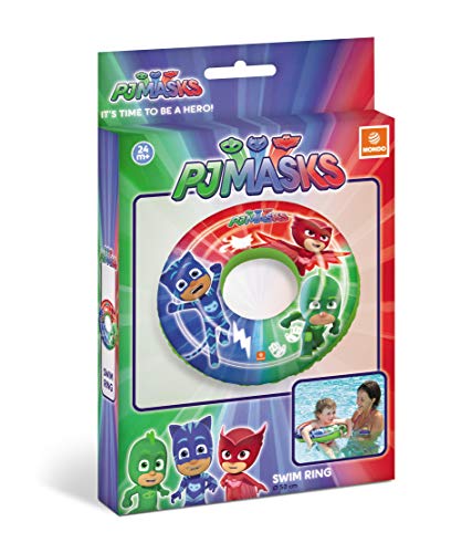 Mondo- Rueda Inchable Pj Masks Mask Flotador, Multicolor, 50 Cm (16686)
