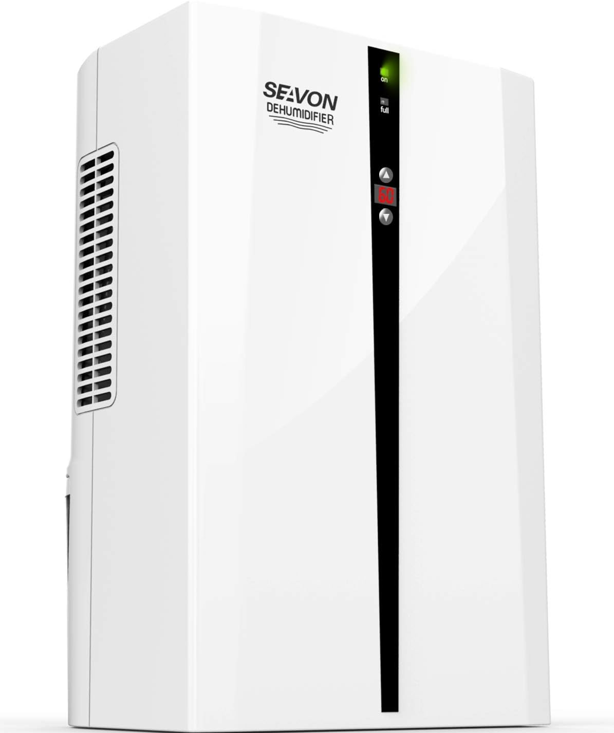 SEAVON Electric Dehumidifier, 2500 Cubic Feet(376 sq ft) for Home MD-898 2000ml (68 oz) Capacity, Quiet Safe Dehumidifiers for Basement, Bedroom, Bathroom, RV, Closet, Auto Shut Off