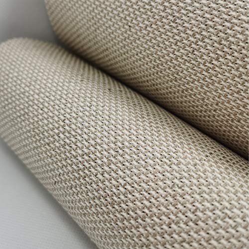 Image of 19 inch x 28 inch 14CT Counted Cotton Aida Cloth Cross Stitch Fabric (Linen)