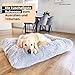 Wahre Tierliebe Premium Hundekissen Fluffy - Weiche Schlafstätte für deinen Vierbeiner - Leicht zu reinigen - Perfekt für Zuhause und unterwegs, hundebett, hundematte, hundebett waschbar