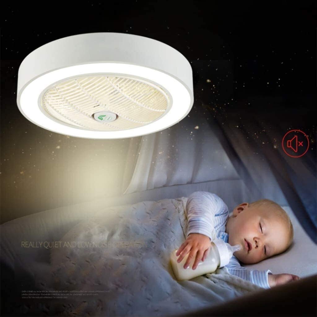 Niewidoczne światło wentylatora Wentylator sufitowy Lampa sufitowa Nowoczesna prostota Lampa sufitowa Ściemnianie LED Wentylator sufitowy z oświetleniem Pilot Cichy Kreatywny Salon Sypialnia