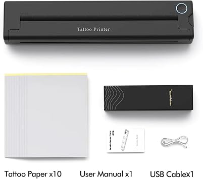 Bookscanner Mini Portable A4 Thermal Printer Multifunctional Tattoo Document Printer Bluetooth HD Printing