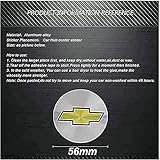 4 Stück Nabendeckel Radnabendeckel, für Chevrolet Chevy v8 Aveo Trax Cruze Lacetti Equinox Captiva 56mm Car Rad Center Hub Cap Auto Styling Felgen Abdeckung Badge Emblem Aufkleber Radnabenkappen