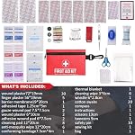101 Piece First Aid Kit - Camping Essentials, Hiking, Home Essentials, Car Emergency Kit, Hiking Gear, Mini First Aid Kit Travel, Car Essentials, Survival Stuff