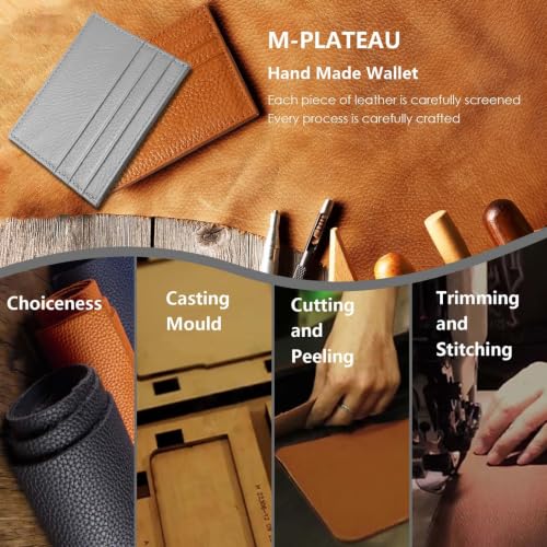 Image of M-Plateau Super Slim Genuine Leather Credit Card Wallet