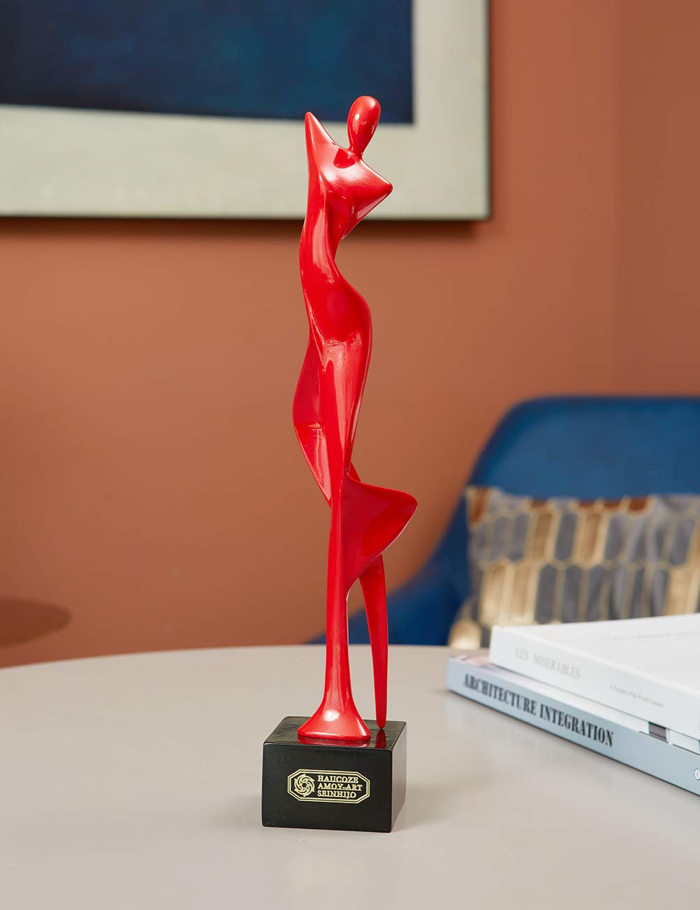 Donna Statuetta Scultura Ballerina Soprammobili Statua Yoga Decorative Moderna Figurina Regali Casa Ornamento Resina Arte 36cm