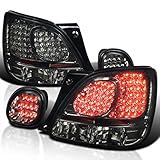 Spec-D Tuning Smoke LED Tail + Trunk Lights Compatible with Lexus GS300 GS400 GS430 1998-2005 L+R...